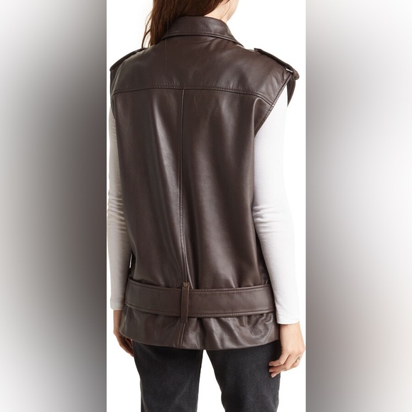 Walter Baker brown leather vest - Picture 4 of 4
